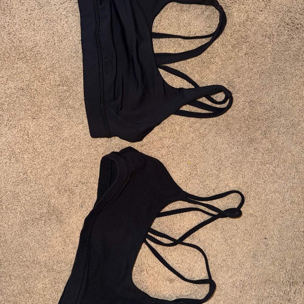 lululemon athletica Black Strappy Sports Bra